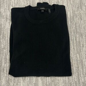 Theory Men's Classic Black Crewneck Sweater